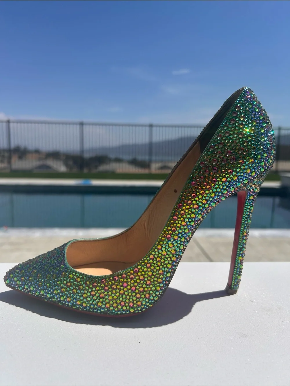 Christian Louboutin Crystal Heels